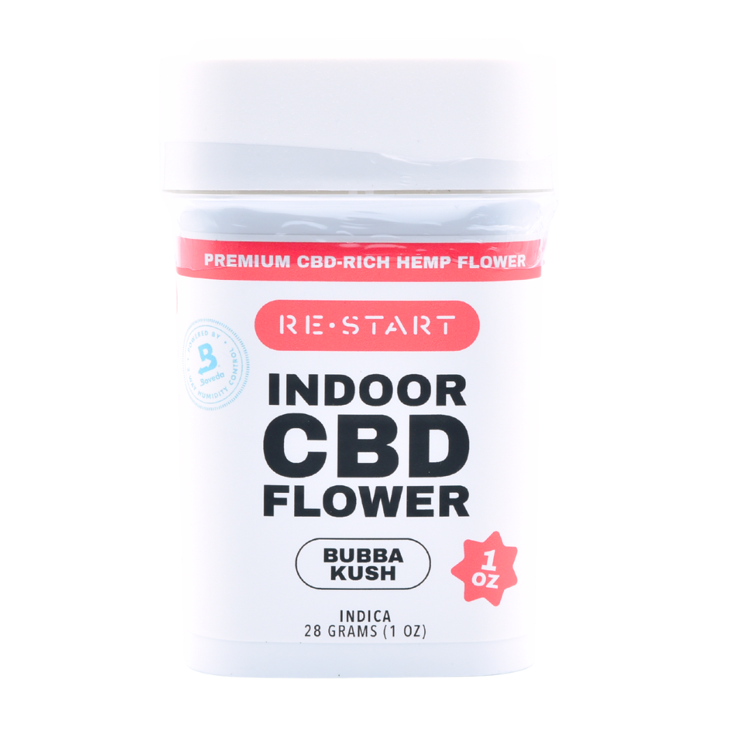 CBD Flower Premium Indoor Grown (I) Bubba Kush (Save 60%) / 28G (Reg. Price $110)